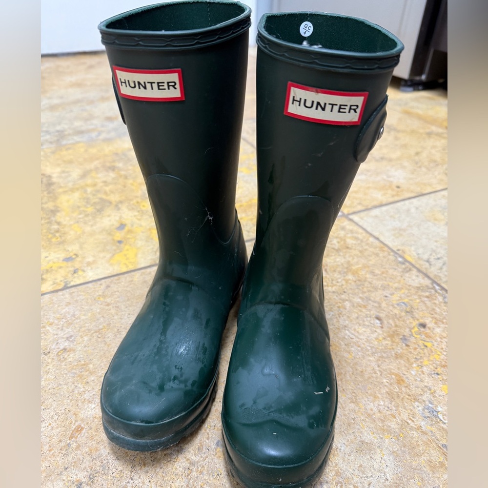 Hunter rain boots girls size 5